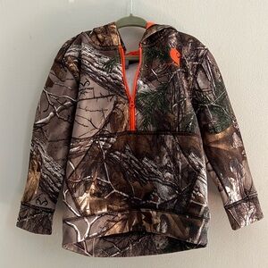 Carhartt Camo Fleece Half-Zip Sweatshirt. Toddler size.
